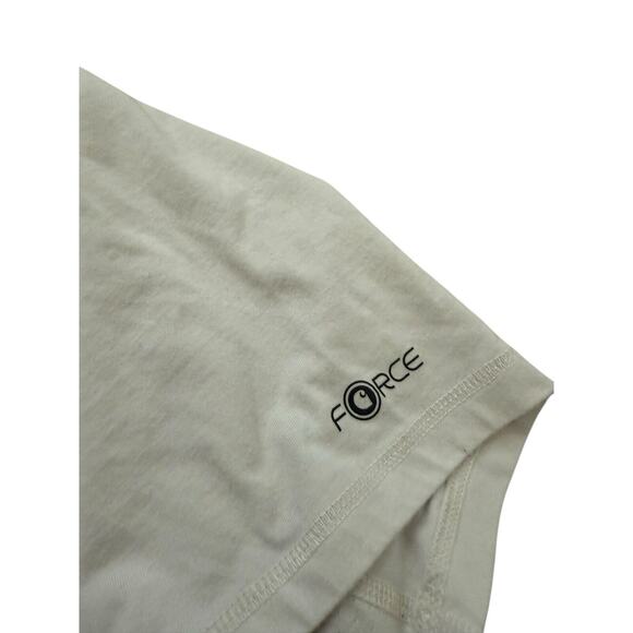 Carhartt Large L Men's Relaxed Fit Off White Short Sleeve T-shirt - Picture 4 of 6